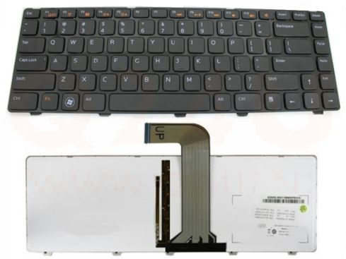 Dell Inspiron 14R M4040 M5040 Vostro 3350 series laptop toetsenbord, US - zwart - met licht