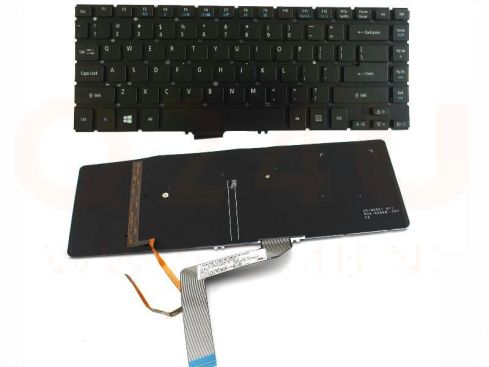 Acer Aspire M5-481 V5-431 V5-471 series laptop toetsenbord, US - zwart - met licht