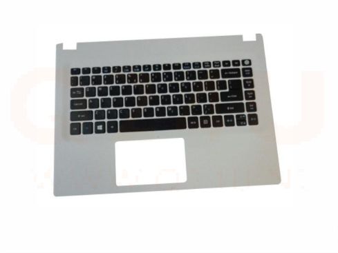 Acer Aspire E5-422 E5-422G laptop top case , US - zilver - zwart toetsenbord