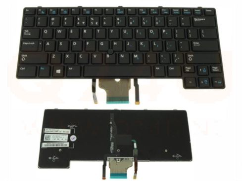 Dell Latitude 6430u series laptop toetsenbord, US - zwart - met licht en pointer