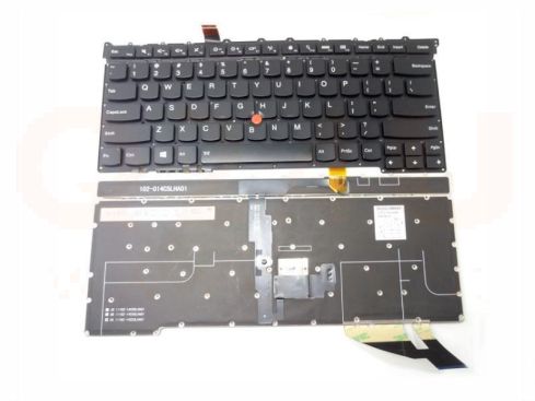 Lenovo Thinkpad Carbon X1 GEN 3 3rd 2015 series laptop toetsenbord, US - zwart - met pointer en licht