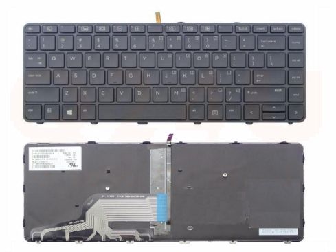 HP Probook 430 440 445 G3 640 645 G2 series laptop toetsenbord, US - zwart - met licht