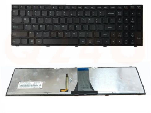 Lenovo IdeaPad B50-30 G50-70 Z70-80 series laptop toetsenbord, US - zwart - zwart frame - met licht