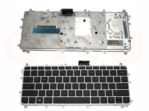 HP Pavilion x360 11-N series laptop toetsenbord, US - zwart - zilver frame