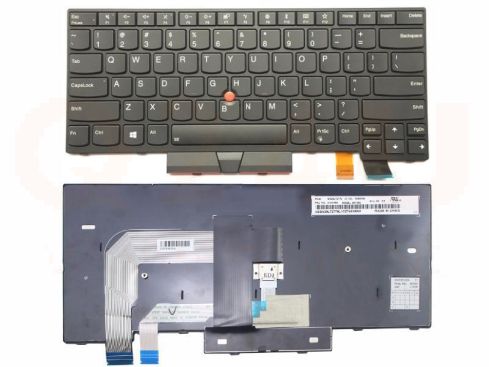 Lenovo ThinkPad T460 T470 laptop toetsenbord, US - zwart - zonder licht