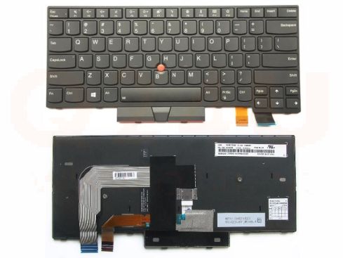 Lenovo ThinkPad T460 T470 laptop toetsenbord, US - zwart - met licht
