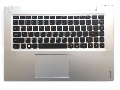 Lenovo IdeaPad U430 series laptop top case , US - zilver - toetsenbord met licht