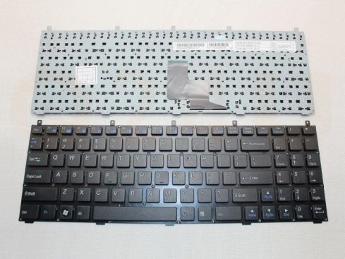 Clevo P150 series laptop toetsenbord, US - zwart