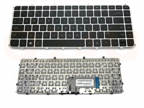 HP Envy 4, 6 series laptop toetsenbord, US - zwart - zilver frame