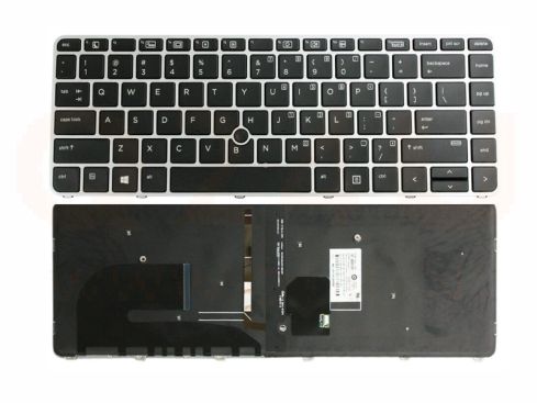 HP Elitebook 745 840 848 G3 745 848 G4 laptop toetsenbord, US - zwart - met licht