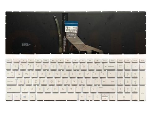 HP Pavilion 15-DA 15-DB series laptop toetsenbord, US - wit - met licht