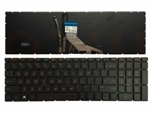 HP Pavilion 15-DA 15-DB series laptop toetsenbord, US - zwart - met licht
