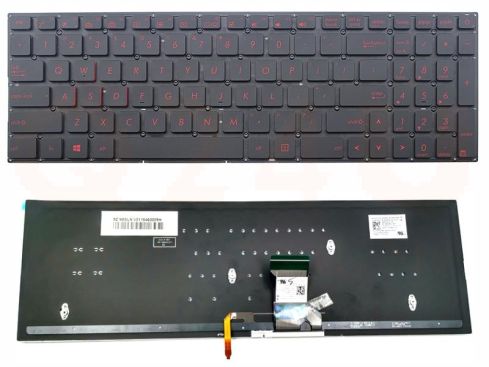 Asus G501 N501 N541 Q501 UX501 Series laptop toetsenbord, US - zwart - met rood licht