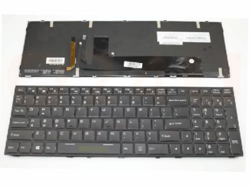 Clevo P650RP6 P670RP6 series laptop toetsenbord, US - zwart - met licht