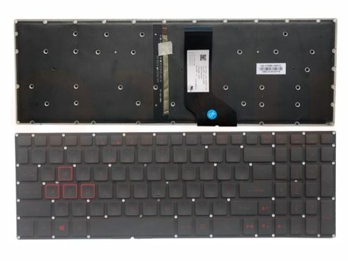 Acer Nitro 5 AN515 series laptop toetsenbord, US - zwart - met rood licht