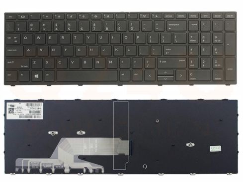 HP ProBook 450 455 470 650 G5 series toetsenbord, US - zwart - zonder licht