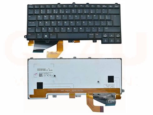 Dell Alienware 14 M14 R3 M14X-R3 series toetsenbord, US - zwart - met licht