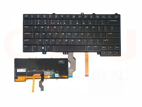 Dell Alienware M13X M15X R2 R3 R4 series laptop toetsenbord, US - zwart - met licht
