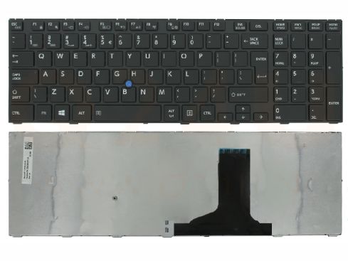 Toshiba Tecra A50-A A50-B W50-A series laptop toetsenbord, US - zwart