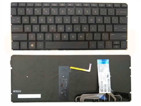 HP Spectre 13-V series laptop toetsenbord, US - zwart-brons - met licht