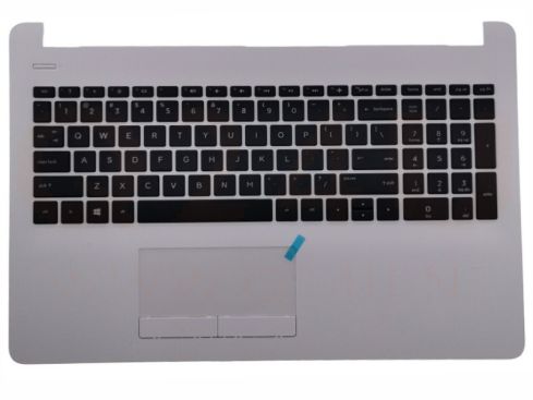 HP 15-BS 15-BW 15-BR 15-BX s 15-BU 250 255 G6 series laptop topcase, US - zilver- AP204000E10 - met licht