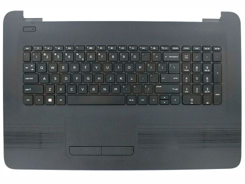 HP 17-X 17-Y series laptop topcase, US - zwart - 856698-B31 - met licht
