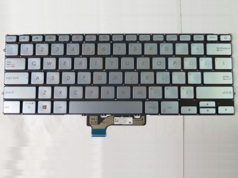 ASUS Zenbook UX431F laptop toetsenbord, US - zilver - oranje letters - met licht