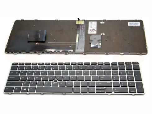 HP EliteBook 755 850 G3 G4 series laptop toetsenbord, US - zwart - met licht en pointer