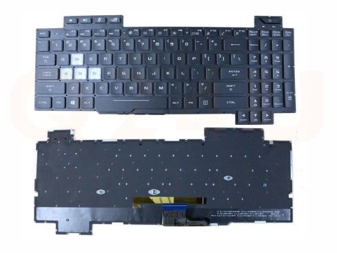 Asus ROG Strix Scar II GL704 series laptop toetsenbord, US - zwart - 0KNR0-661NUS00 - met multicolor licht