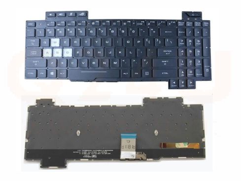 Asus ROG Strix GL504 series laptop toetsenbord, US - zwart - 0KNR0-6614US00 - met multicolor licht