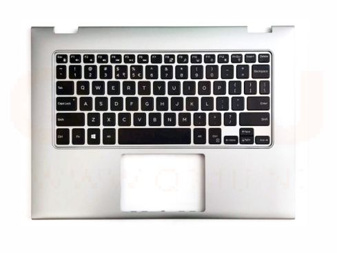 Dell inspiron 13 7000 series laptop toetsenbord / topcase, US - zwart - met licht