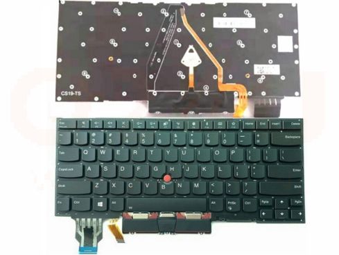 Lenovo Thinkpad X1 Carbon 7th Gen X1C 2019 series laptop toetsenbord, US - zwart met licht