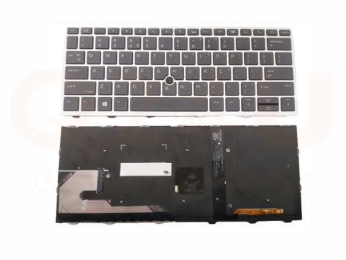 HP EliteBook 830 G5 series laptop toetsenbord, US - zwart - met licht en geen werkende pointer