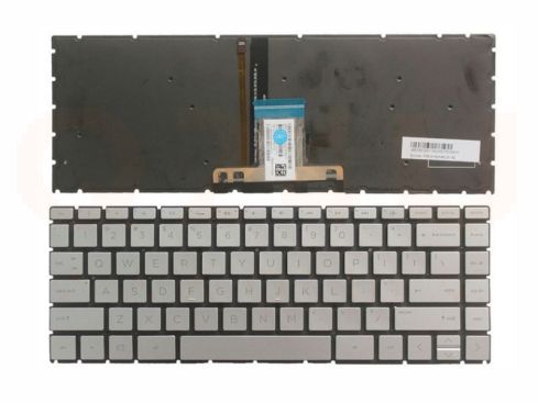 HP Pavilion 14-CE series laptop toetsenbord, US - zilver - met licht
