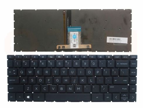 HP Pavilion 14-CE series laptop toetsenbord, US - zwart - met licht