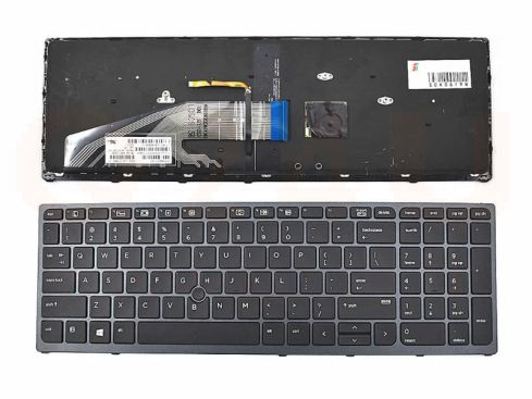 HP Zbook 15 G3 G4 17 G3 G4 series laptop toetsenbord, US - zwart - met licht