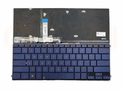 Asus Zenbook UX490 Serie laptop toetsenbord, US - blauw - met licht