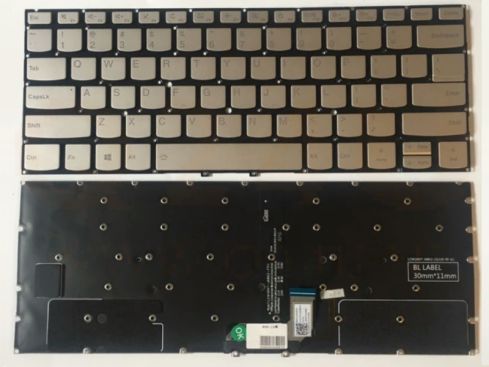 Lenovo Yoga C930-13IKB series laptop toetsenbord, US - zilver - met licht