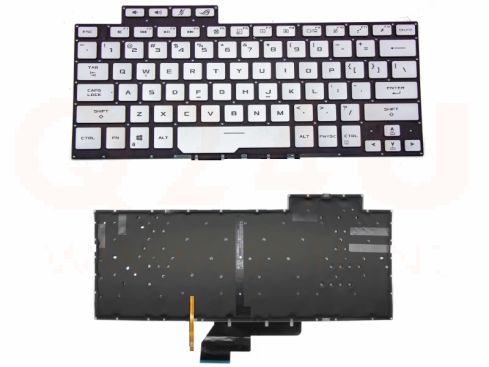 Asus Rog Zephyrus GU502 series laptop toetsenbord, zilver met licht