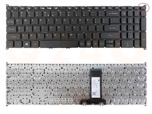 Acer Aspire A317-51 A715-74 series laptop toetsenbord US qwerty, zonder licht