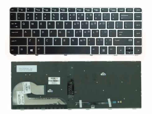 HP EliteBook 840 745 846 G5 G6 series laptop toetsenbord, US - zwart - met licht zonder pointer
