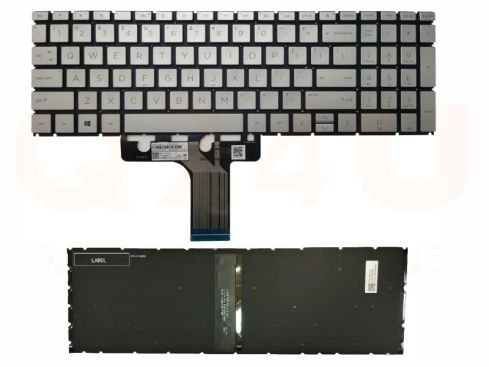 HP Pavilion 15-EG 15-EH series laptop toetsenbord - zilver - met licht