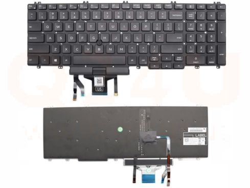 Dell Latitude 5500 5501 5510 Precision 3540 3541 laptop toetsenbord US - met licht - pointer