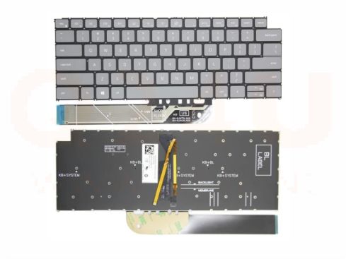 Dell Latitude 3420 Inspiron 13 5320 toetsenbord - grijs - met licht