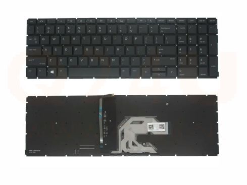 HP Probook 450 455 455R G6 450 455 455R G7 - US toetsenbord - met licht