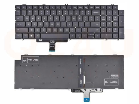 Dell Latitude 3540 5520 5521 5530 5531 5540 US keyboard - N7N16 - met licht