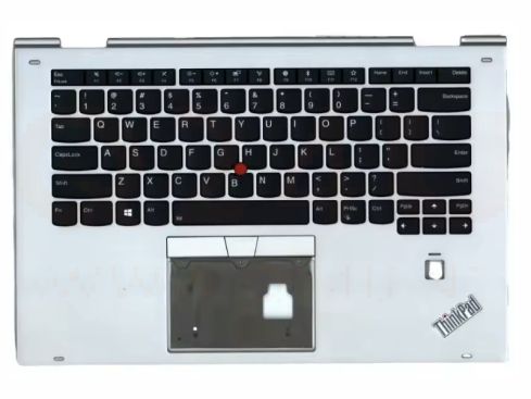 Lenovo Thinkpad X1 Yoga 2nd Gen 2 - top case - US qwerty - licht - zilver - 01LV008