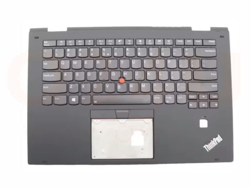 Lenovo Thinkpad X1 Yoga 2nd Gen 2 - top case - US qwerty - licht - zwart - 01HY810