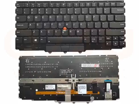 Lenovo Thinkpad X1 Yoga 3nd 4th gen 3 gen 4 - US qwerty - keyboard - zwart - 01HY810