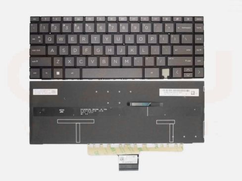 HP Spectre x360 14-EA 14-EB 14-AE US qwerty toetsenbord - zwart- licht